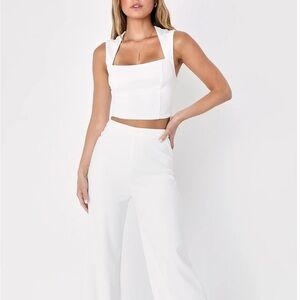 Lulu's Chic White Pants